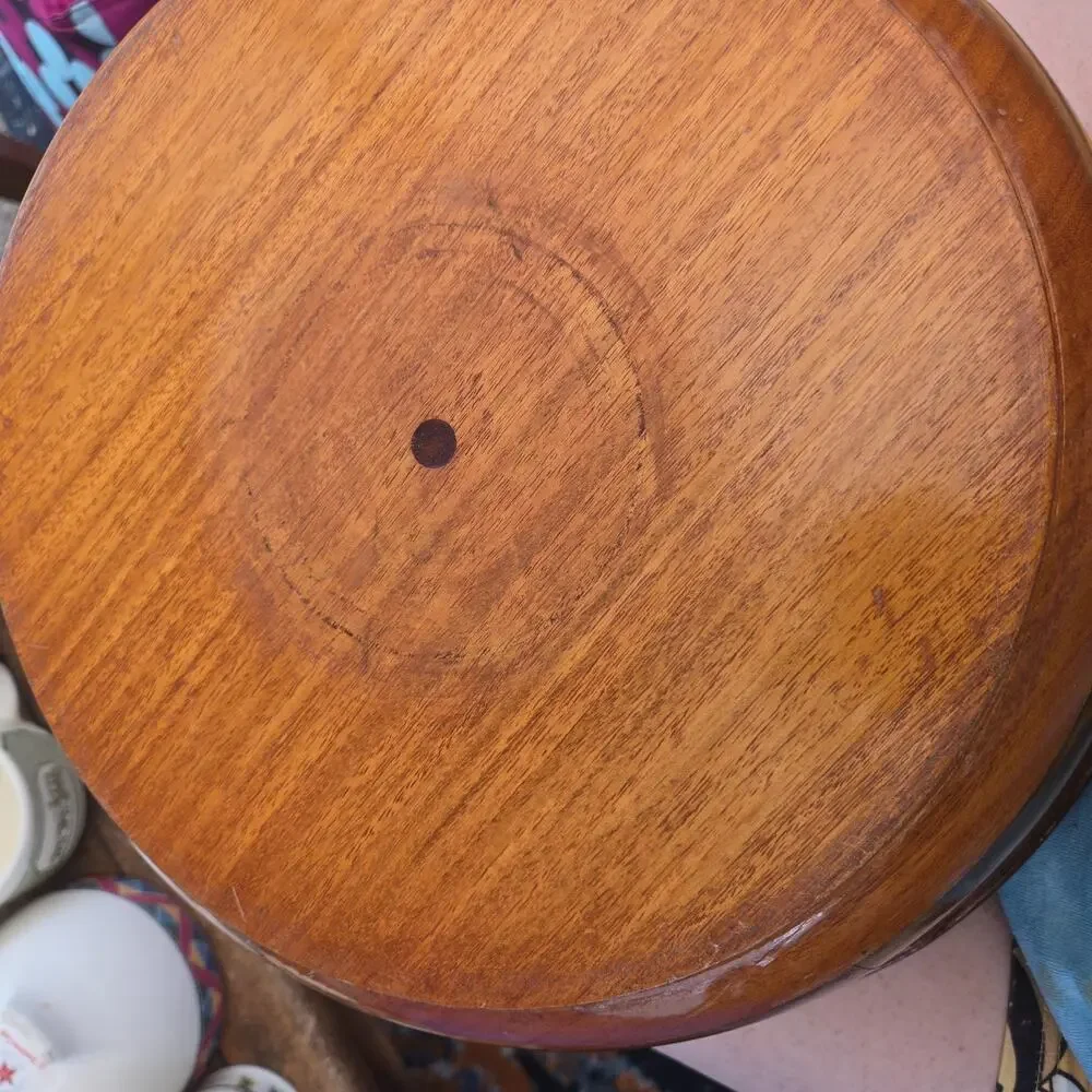 Teak Wood Bowls Set Wood 8 Piece Serving Set + Salad Bowl & Serving Utensils